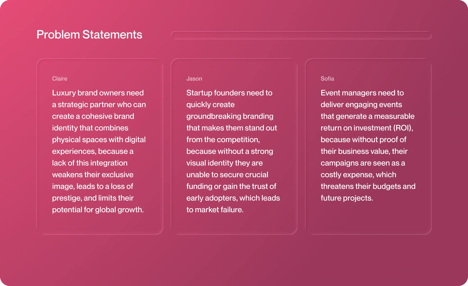 AURA Studio - Problem Statements